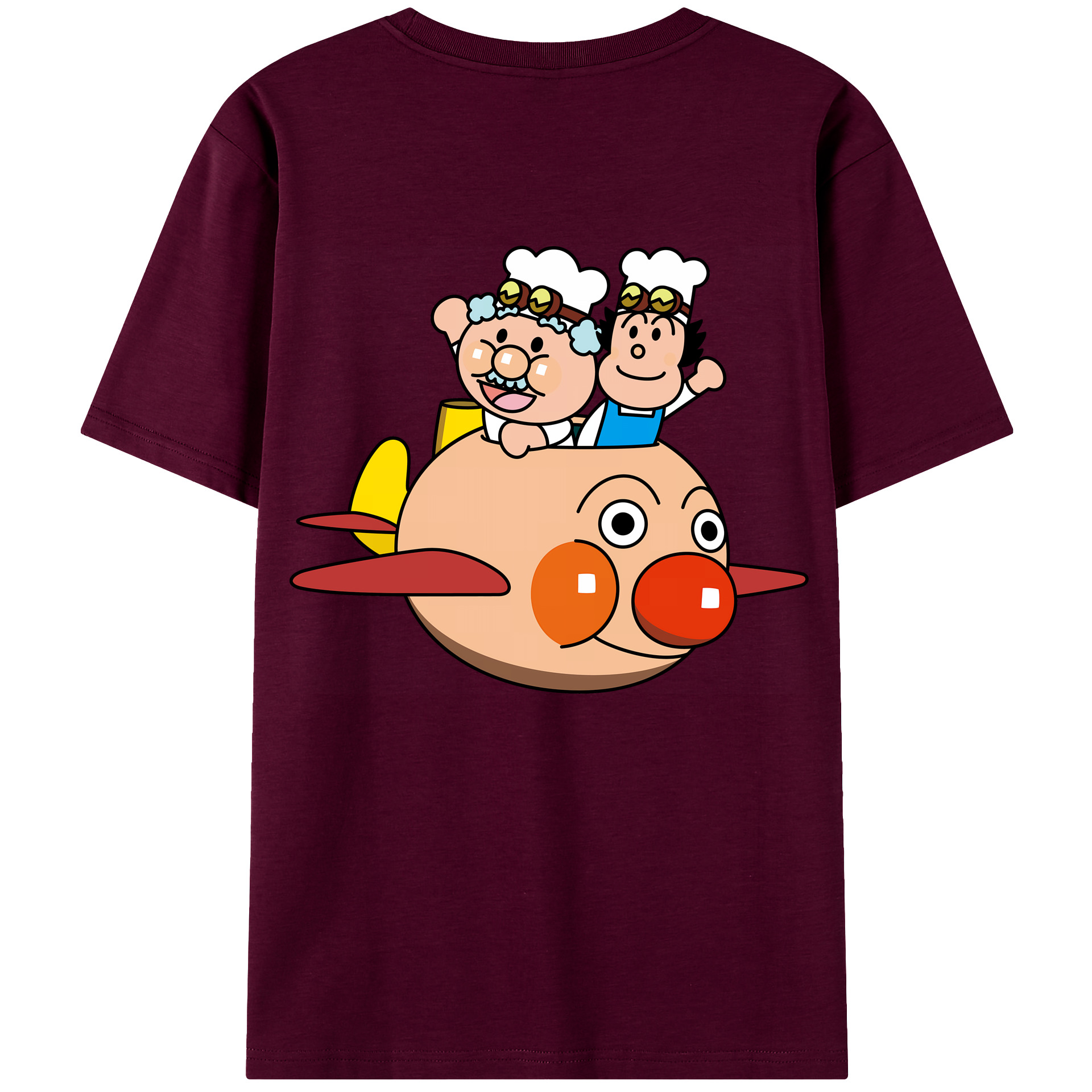 （画像用） アンパンマン Anpanman レディース半袖Tシャツ(バックプリント)